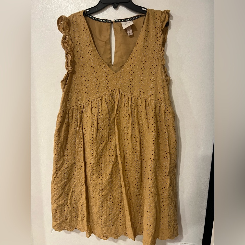 Knox Rose Mustard Eyelet Dress